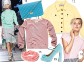 Moda z wybiegów: pastele