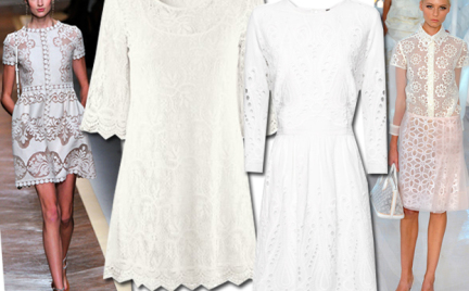 Moda z wybiegów: romantyczne koronki