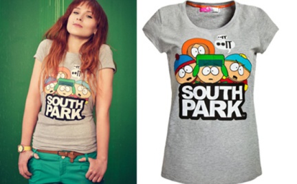 Bohaterowie Miasteczka South Park na koszulkach Cropp