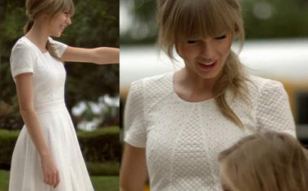W stylu gwiazdy: Taylor Swift w sukience French Connection