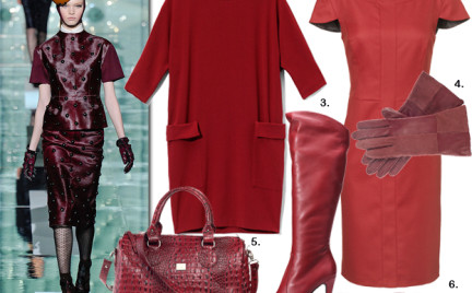 Moda z wybiegów: bordo