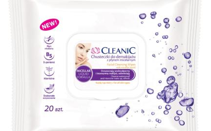 Chusteczki do demakijażu Cleanic z płynem micelarnym