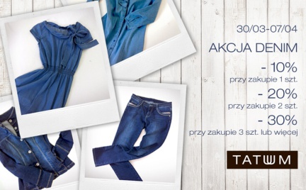Akcja Denim w sklepach Tatuum
