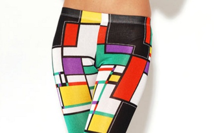 Color blocking: geometryczne legginsy